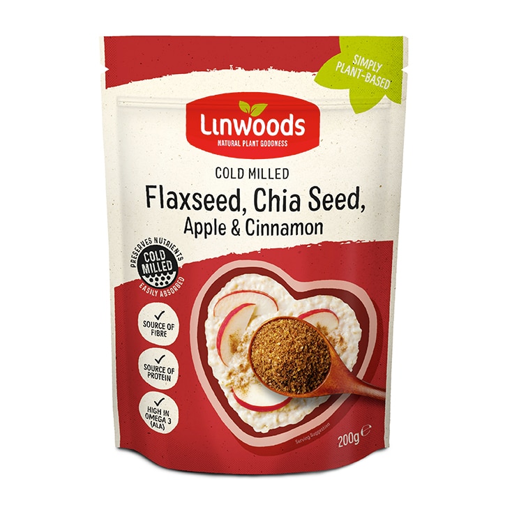 Linwoods Milled Flaxseed, Chia Seed, Apple & Cinnamon 200g